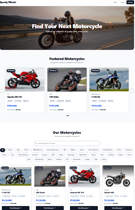 Pre-Ride dealership website